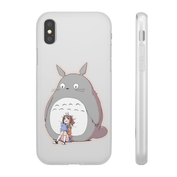 Totoro Concrete Facebook - Totoro and the little girl iPhone Cases-Accessories, My Neighbor Totoro, Phone Case, Totoro Concrete Facebook