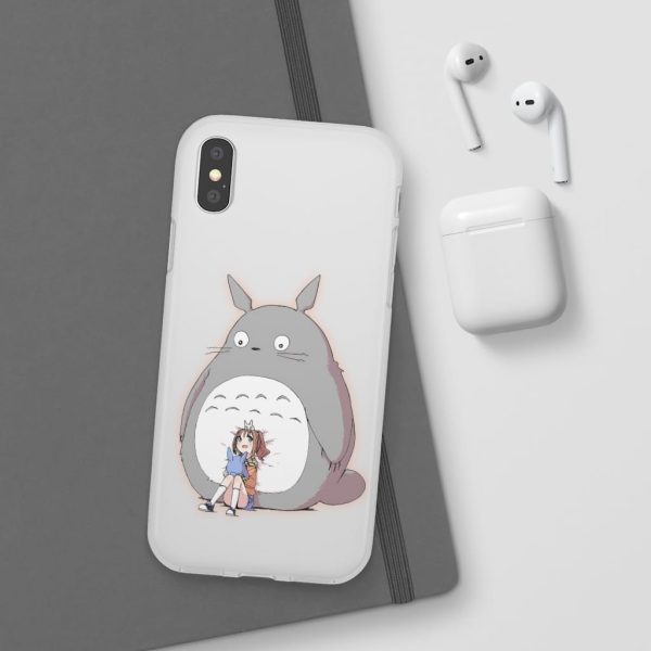 Totoro Concrete Facebook - Totoro and the little girl iPhone Cases-Accessories, My Neighbor Totoro, Phone Case, Totoro Concrete Facebook