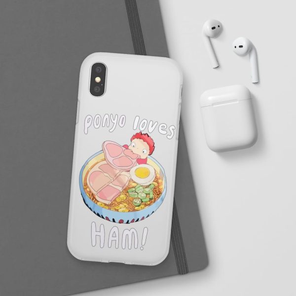 Ponyo Meaning - Ponyo Loves Ham iPhone Cases-Accessories, ponyo, Ponyo Meaning