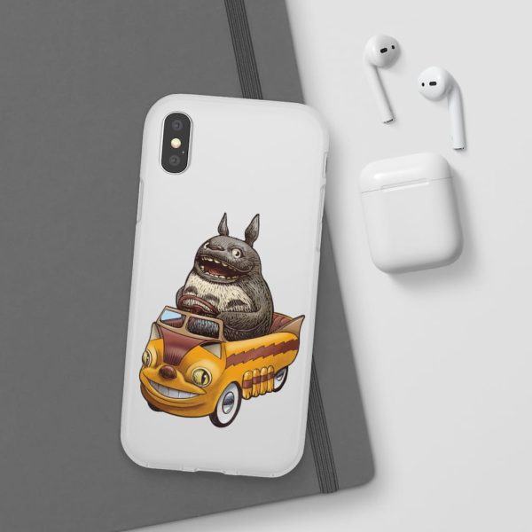 My Neighbor Totoro Cat Bus - Totoro driving Catbus iPhone Cases-Accessories, My Neighbor Totoro, My Neighbor Totoro Cat Bus, Phone Case