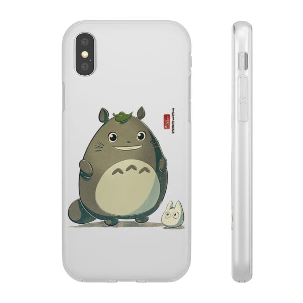 Totoro Wallpaper - Totoro Cute Chibi iPhone Cases-Accessories, My Neighbor Totoro, Phone Case, Totoro Wallpaper