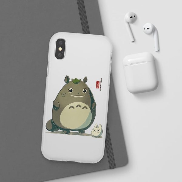 Totoro Wallpaper - Totoro Cute Chibi iPhone Cases-Accessories, My Neighbor Totoro, Phone Case, Totoro Wallpaper