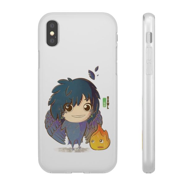 Howl's Moving Castle Calcifer - Howl’s Moving Castle – Howl Chibi iPhone Cases-Accessories, Howl's Moving Castle, Howl's Moving Castle Calcifer, Phone Case