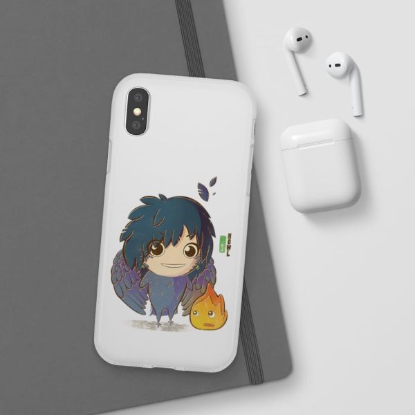 Howl's Moving Castle Calcifer - Howl’s Moving Castle – Howl Chibi iPhone Cases-Accessories, Howl's Moving Castle, Howl's Moving Castle Calcifer, Phone Case