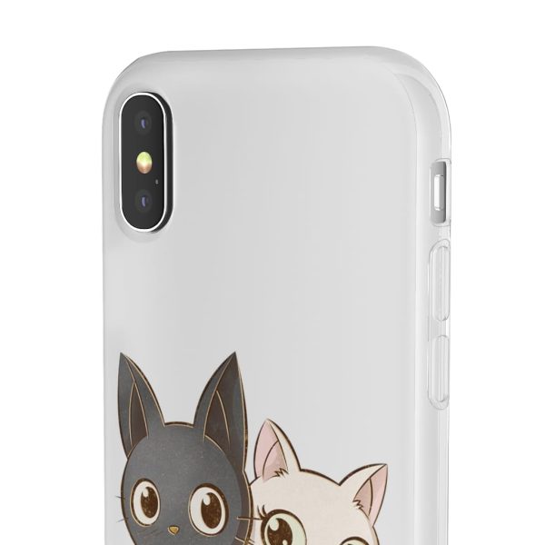 Kiki's Delivery Service Wallpaper - Kiki’s Delivery Service – Jiji and Lily Chibi iPhone Cases-Accessories, Kiki's Delivery Service, Kiki's Delivery Service Wallpaper, Phone Case