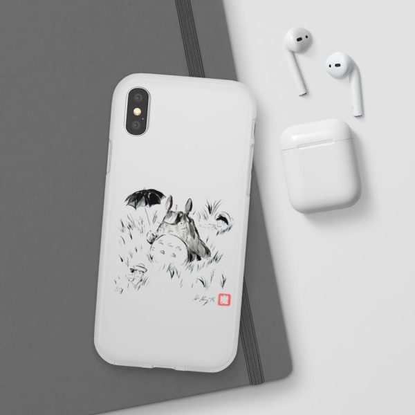 Dai-totoro - Totoro And The Girls Ink Painting iPhone Cases-Accessories, Dai-totoro, My Neighbor Totoro, Phone Case