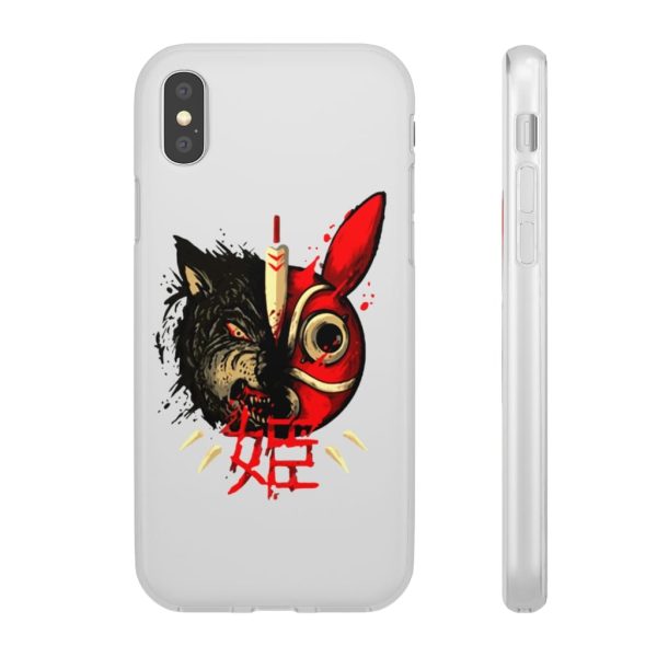 San Princess Mononoke - Princess Mononoke Mask & Wolf iPhone Cases-Accessories, Phone Case, princess mononoke, San Princess Mononoke