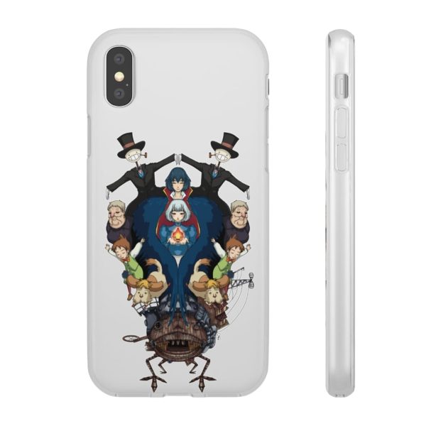 Studio Ghibli Howl's Moving Castle - Howl’s Moving Castle Characters Mirror iPhone Cases-Accessories, Howl's Moving Castle, Phone Case, Studio Ghibli Howl's Moving Castle