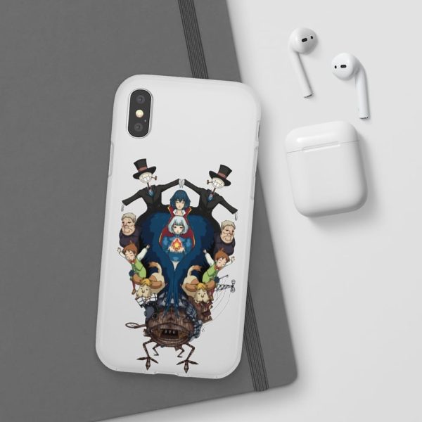 Studio Ghibli Howl's Moving Castle - Howl’s Moving Castle Characters Mirror iPhone Cases-Accessories, Howl's Moving Castle, Phone Case, Studio Ghibli Howl's Moving Castle