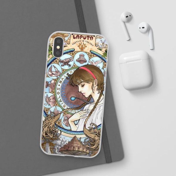 Ghibli Laputa Castle In The Sky - Laputa: Castle in The Sky – Sheeta Portrait Art iPhone Cases-Accessories, Ghibli Laputa Castle In The Sky, Laputa: Castle in the Sky, Phone Case