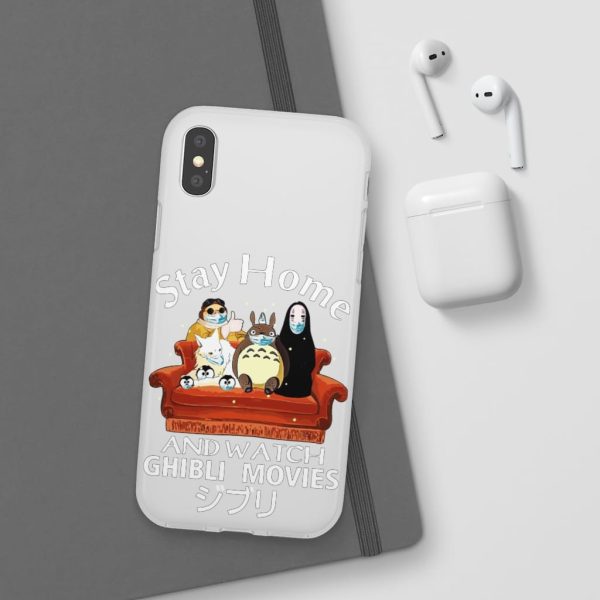 Stay Home and Watch Ghibli Movie iPhone Cases-Accessories, Phone Case