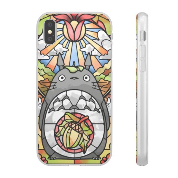 Totoro Film - Totoro Stained Glass Art iPhone Cases-Accessories, My Neighbor Totoro, Phone Case, Totoro Film