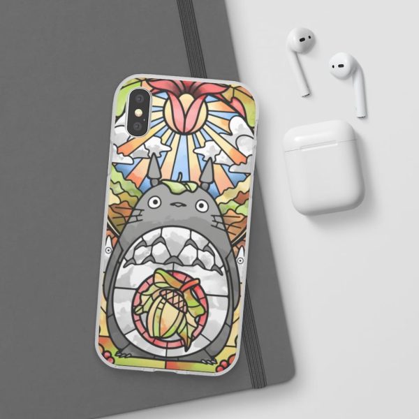 Totoro Film - Totoro Stained Glass Art iPhone Cases-Accessories, My Neighbor Totoro, Phone Case, Totoro Film