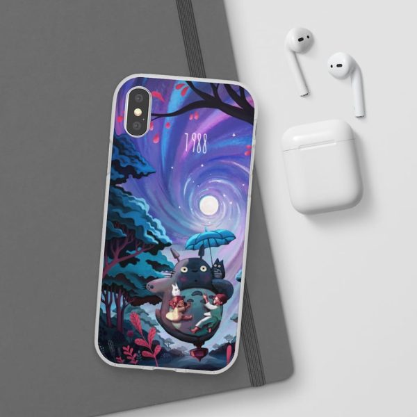 My Neighbour Totoro Cast - My Neighbor Totoro 1988 Illustration iPhone Cases-Accessories, My Neighbor Totoro, My Neighbour Totoro Cast, Phone Case