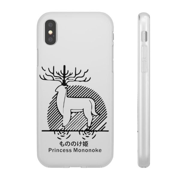 Princess Mononoke Mononoke Hime - Princess Mononoke – Shishigami Line Art iPhone Cases-Accessories, Phone Case, princess mononoke, Princess Mononoke Mononoke Hime