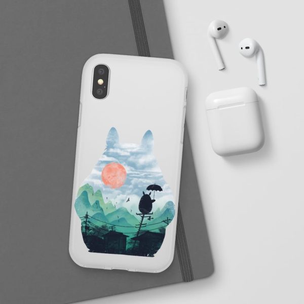 Characters From My Neighbor Totoro - Totoro on the Line Lanscape iPhone Cases-Accessories, Characters From My Neighbor Totoro, My Neighbor Totoro, Phone Case