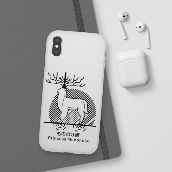 Princess Mononoke Mononoke Hime - Princess Mononoke – Shishigami Line Art iPhone Cases-Accessories, Phone Case, princess mononoke, Princess Mononoke Mononoke Hime