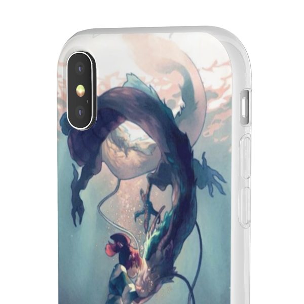 Spirited Away Trailer - Spirited Away – Chihiro and Haku under the Water iPhone Cases-Accessories, Phone Case, Spirited Away, Spirited Away Trailer