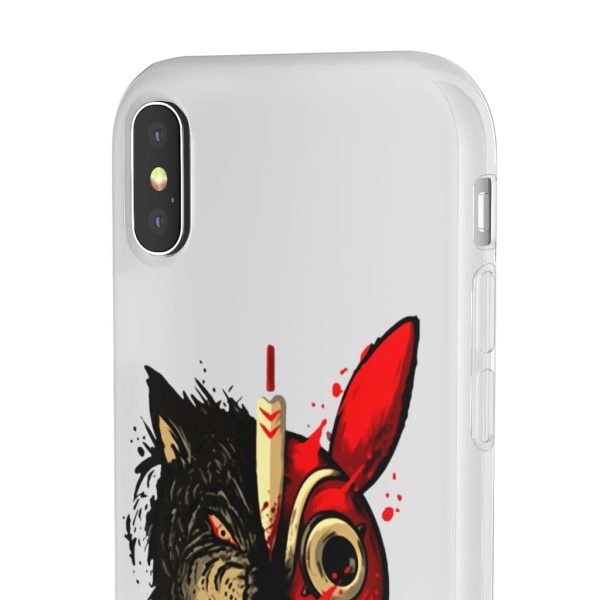 San Princess Mononoke - Princess Mononoke Mask & Wolf iPhone Cases-Accessories, Phone Case, princess mononoke, San Princess Mononoke