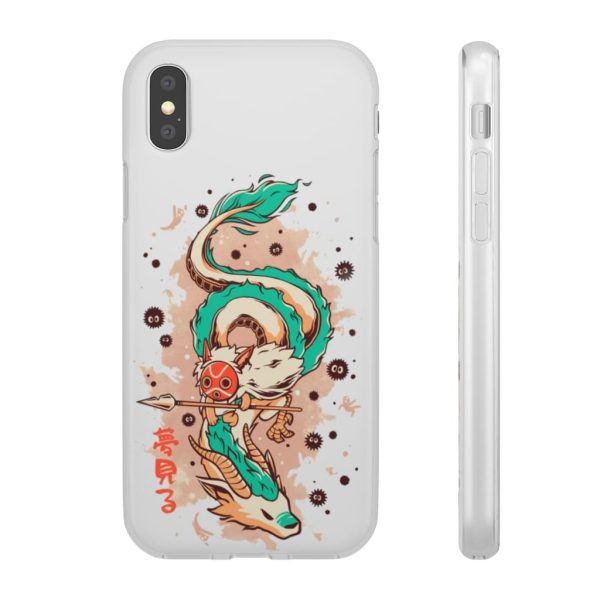 Princess Mononoke Ainu Influence - Princess Mononoke on the Dragon iPhone Cases-Accessories, Phone Case, princess mononoke, Princess Mononoke Ainu Influence