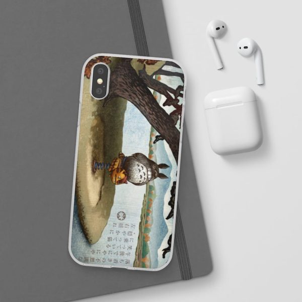 Totoro Bag - Totoro on the Catbus Spring Ride iPhone Cases-Accessories, My Neighbor Totoro, Phone Case, Totoro Bag