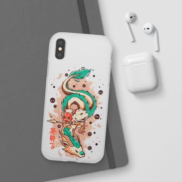 Princess Mononoke Ainu Influence - Princess Mononoke on the Dragon iPhone Cases-Accessories, Phone Case, princess mononoke, Princess Mononoke Ainu Influence