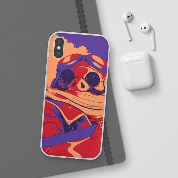 Porco Rosso Retro iPhone Cases-Accessories, Phone Case, porco rosso