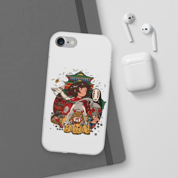 Spirited Away Poster - Spirited Away – Sen and Friends iPhone Cases-Accessories, kaonashi, no face, Phone Case, Spirited Away, Spirited Away Poster