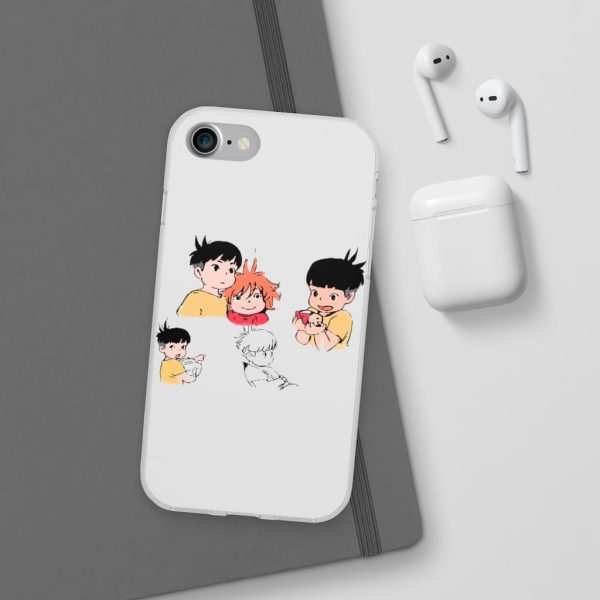 Ponyo Plush - Ponyo and Sosuke Sketch iPhone Cases-Accessories, Phone Case, ponyo, Ponyo Plush