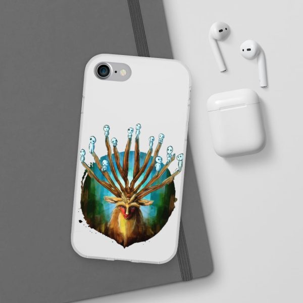 Studio Ghibli Films Princess Mononoke - Princess Mononoke – Shishigami and The Tree Spirit iPhone Cases-Accessories, Phone Case, princess mononoke, Studio Ghibli Films Princess Mononoke