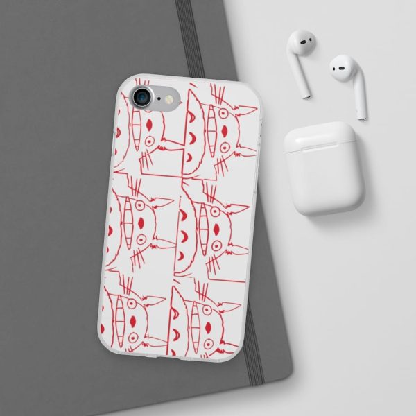 Totoro Plushie - My Neighbor Totoro Neon Collage Art iPhone Cases-Accessories, My Neighbor Totoro, Phone Case, Totoro Plushie