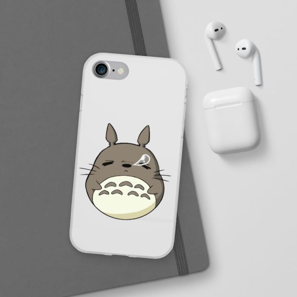 Totoro Umbrella - Sleepy Totoro iPhone Cases-Accessories, My Neighbor Totoro, Phone Case, Totoro Umbrella