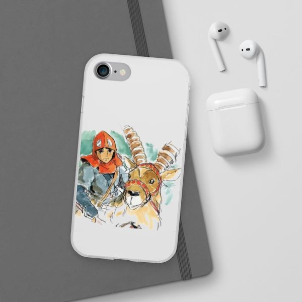 Princess Mononoke Characters - Princess Mononoke – Ashitaka Water Color iPhone Cases-Accessories, Phone Case, princess mononoke, Princess Mononoke Characters