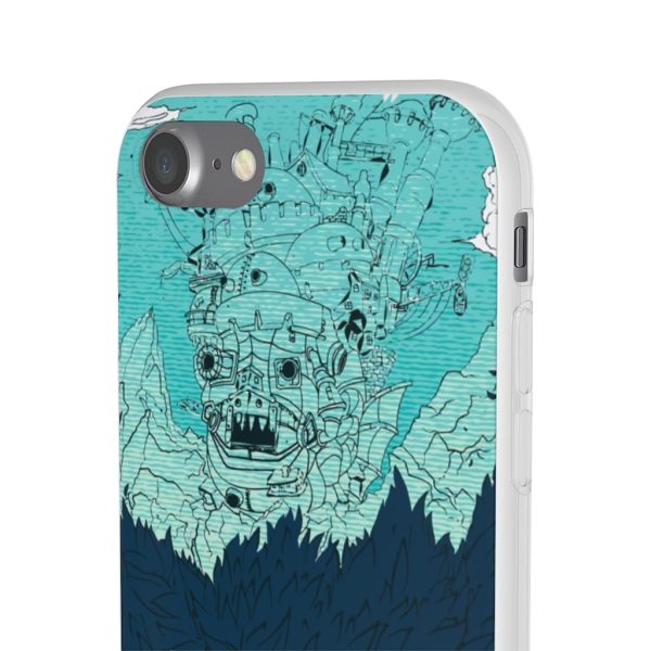 Witch Howl's Moving Castle - Howl’s Moving Castle Blue Tone Art iPhone Cases-Accessories, Howl's Moving Castle, Phone Case, Witch Howl's Moving Castle