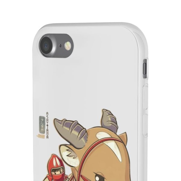 Ashitaka Princess Mononoke - Princess Mononoke Ashitaka and Yakul Chibi iPhone Cases-Accessories, Ashitaka Princess Mononoke, Phone Case, princess mononoke