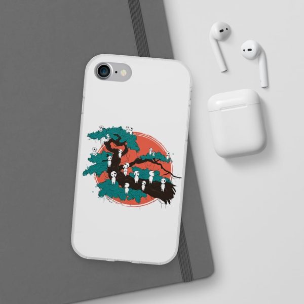 Anime Film Princess Mononoke - Tree Spirits by the Red Moon iPhone Cases-Accessories, Anime Film Princess Mononoke, Phone Case, princess mononoke