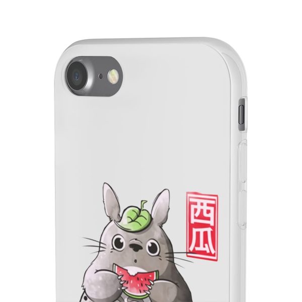 Japanese Totoro Plush - Totoro and Watermelon iPhone Cases-Accessories, Japanese Totoro Plush, My Neighbor Totoro, Phone Case