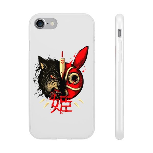 San Princess Mononoke - Princess Mononoke Mask & Wolf iPhone Cases-Accessories, Phone Case, princess mononoke, San Princess Mononoke