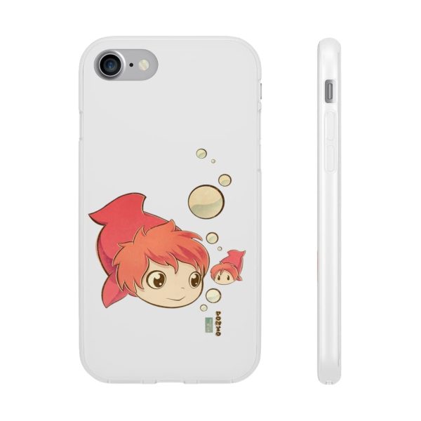 Studio Ghibli Icons Ponyo - Ponyo Chibi iPhone Cases-Accessories, Phone Case, ponyo, Studio Ghibli Icons Ponyo