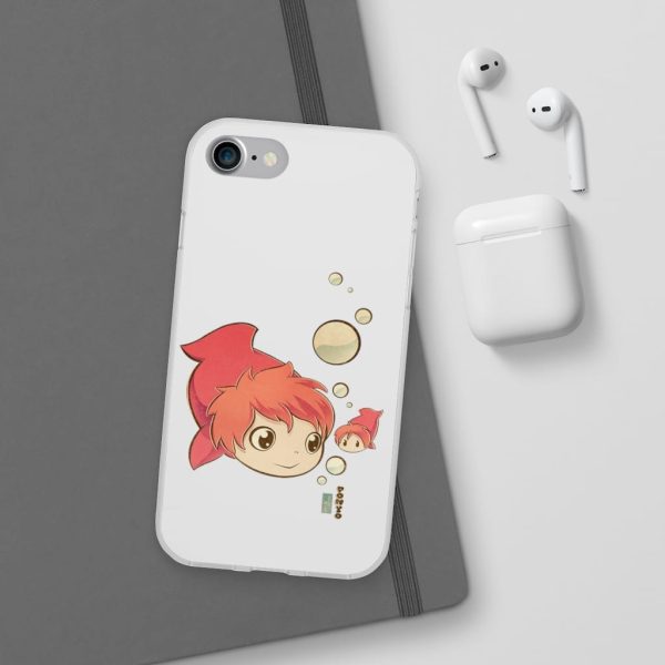 Studio Ghibli Icons Ponyo - Ponyo Chibi iPhone Cases-Accessories, Phone Case, ponyo, Studio Ghibli Icons Ponyo