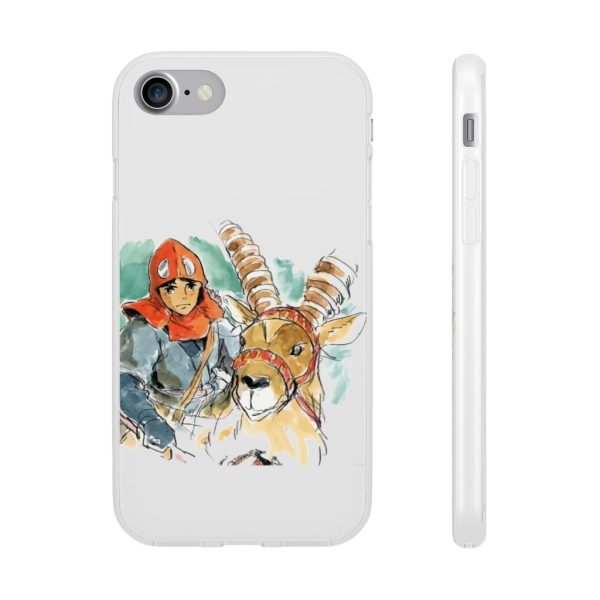 Princess Mononoke Characters - Princess Mononoke – Ashitaka Water Color iPhone Cases-Accessories, Phone Case, princess mononoke, Princess Mononoke Characters