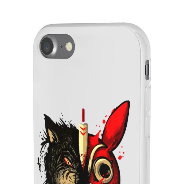 San Princess Mononoke - Princess Mononoke Mask & Wolf iPhone Cases-Accessories, Phone Case, princess mononoke, San Princess Mononoke