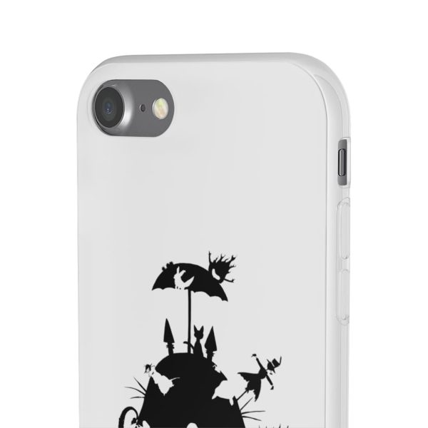 Totoro Soot Gremlins - Studio Ghibli Black & White Art Compilation iPhone Cases-Accessories, Laputa: Castle in the Sky, My Neighbor Totoro, Phone Case, Totoro Soot Gremlins