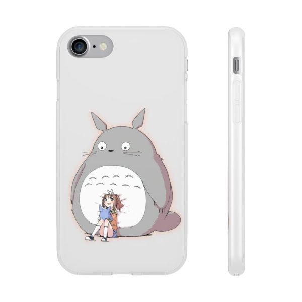 Totoro Concrete Facebook - Totoro and the little girl iPhone Cases-Accessories, My Neighbor Totoro, Phone Case, Totoro Concrete Facebook