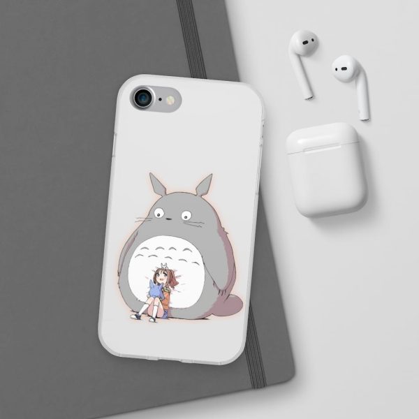 Totoro Concrete Facebook - Totoro and the little girl iPhone Cases-Accessories, My Neighbor Totoro, Phone Case, Totoro Concrete Facebook