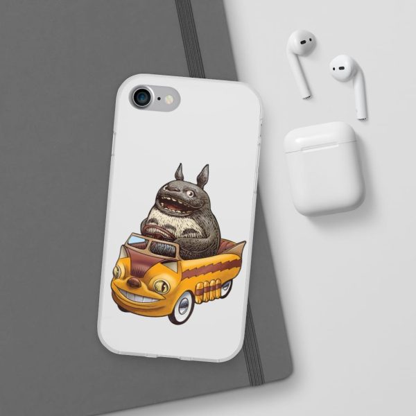 My Neighbor Totoro Cat Bus - Totoro driving Catbus iPhone Cases-Accessories, My Neighbor Totoro, My Neighbor Totoro Cat Bus, Phone Case