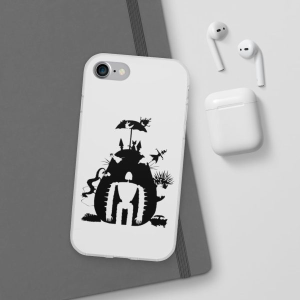 Totoro Soot Gremlins - Studio Ghibli Black & White Art Compilation iPhone Cases-Accessories, Laputa: Castle in the Sky, My Neighbor Totoro, Phone Case, Totoro Soot Gremlins