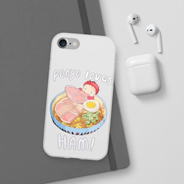 Ponyo Meaning - Ponyo Loves Ham iPhone Cases-Accessories, ponyo, Ponyo Meaning