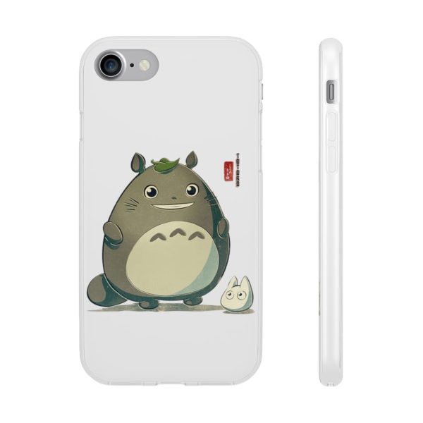 Totoro Wallpaper - Totoro Cute Chibi iPhone Cases-Accessories, My Neighbor Totoro, Phone Case, Totoro Wallpaper