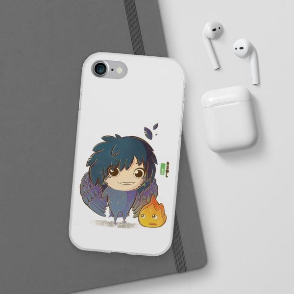 Howl's Moving Castle Calcifer - Howl’s Moving Castle – Howl Chibi iPhone Cases-Accessories, Howl's Moving Castle, Howl's Moving Castle Calcifer, Phone Case